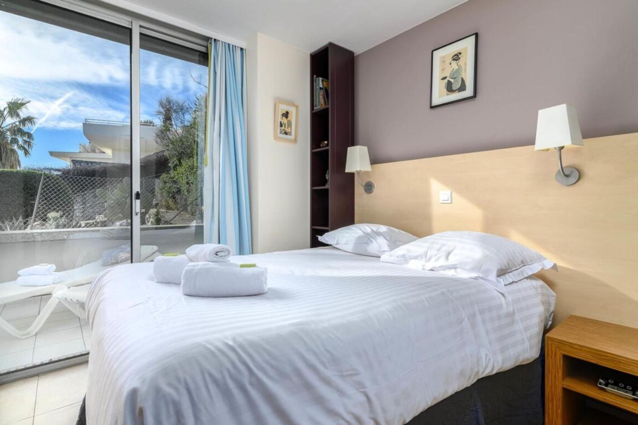 Air-Conditioned Apartment With Sea View Furnished Terrace & Parking カップダイユ エクステリア 写真